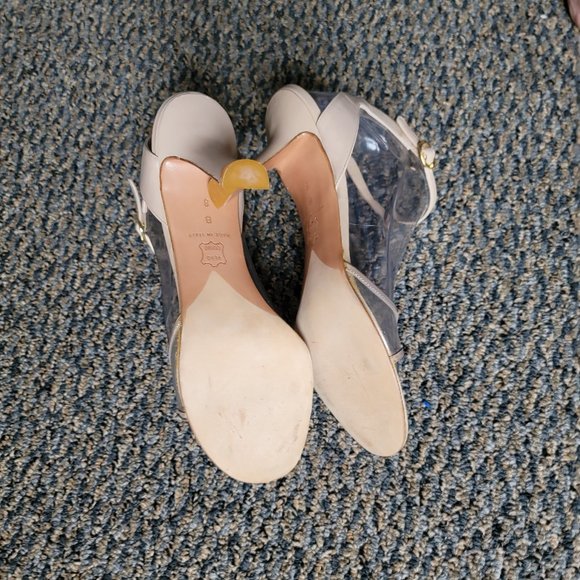 Stunning Donna Karan New York Neutral Strappy Sandals Size 8 - Picture 9 of 16